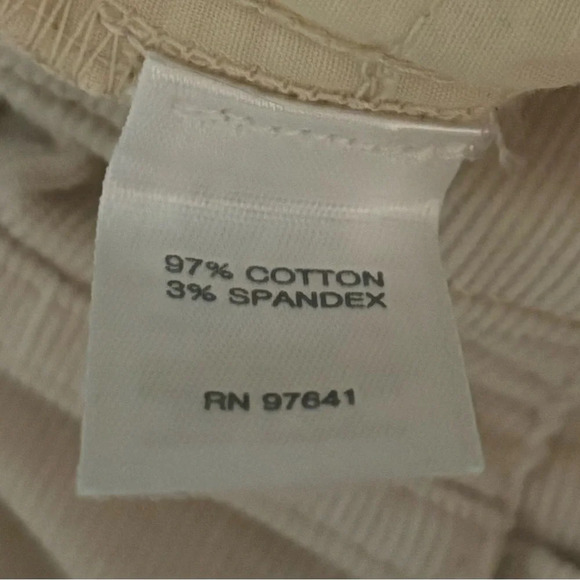 J. Jill Womens Winter White Sz 12 Corduroy High Rise Straight Leg - Picture 5 of 8